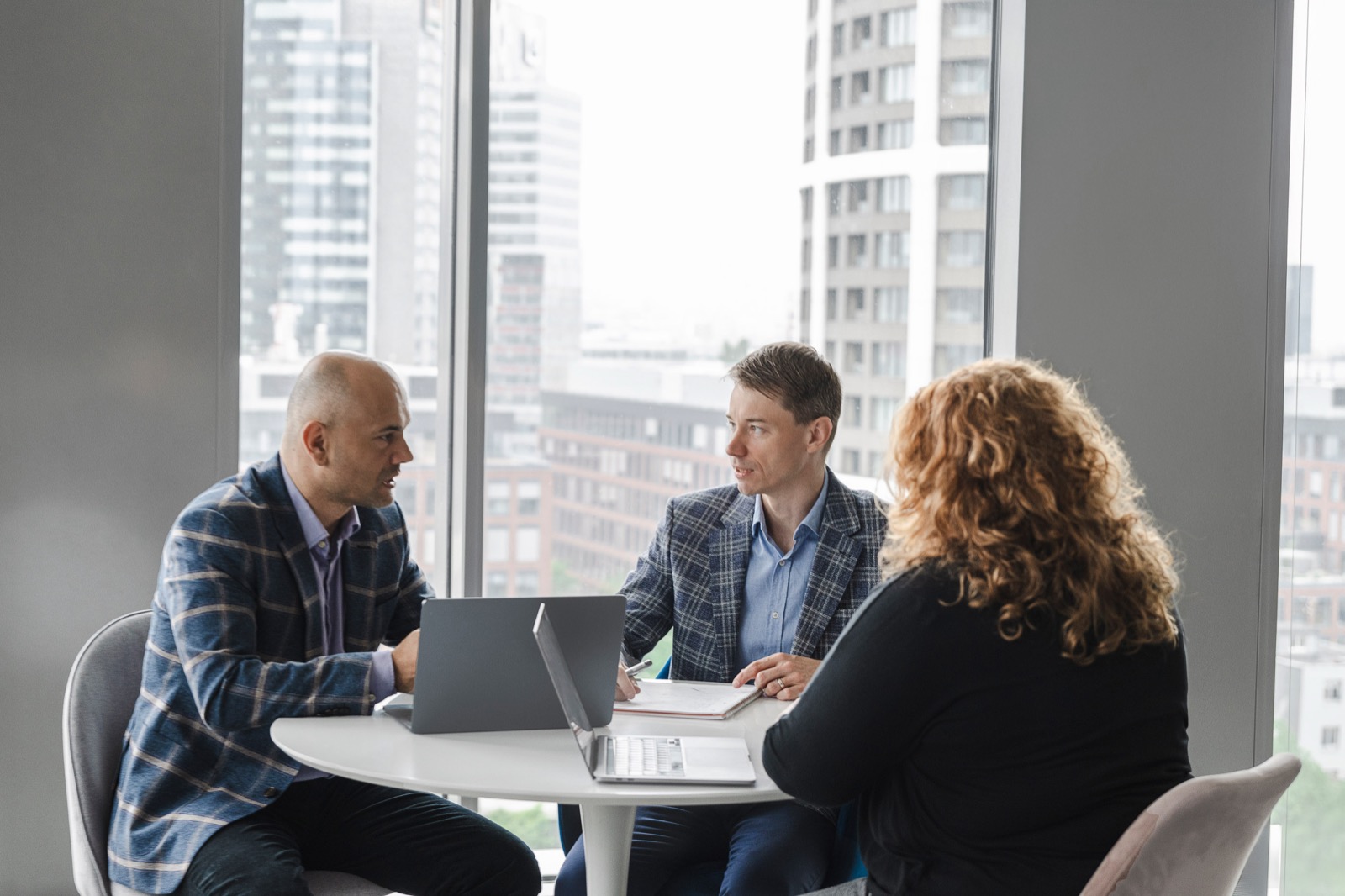 An AI workshop with a team at a client site